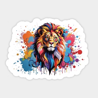 Lion Artwork Sticker